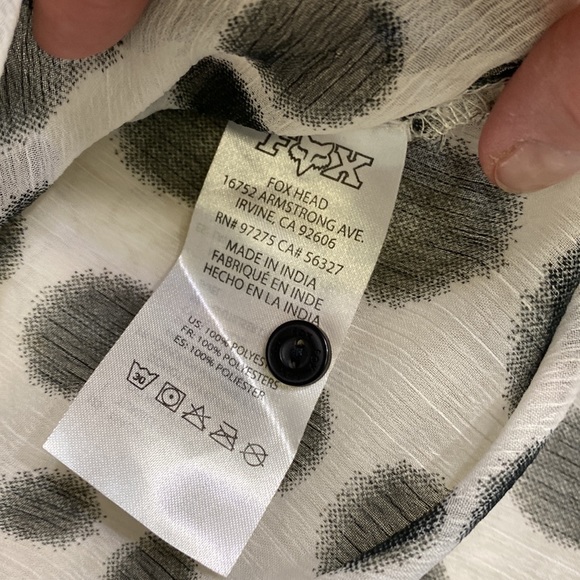 FOX !! Dress shirt!! Loose fitting Xsmall - Picture 7 of 15
